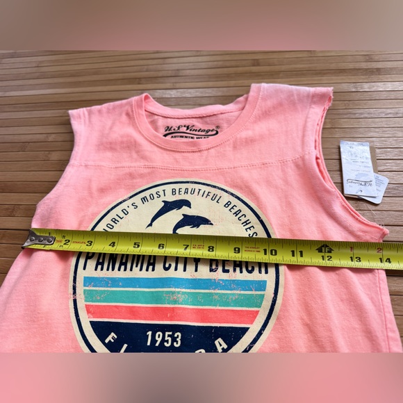 U.S. Vintage Pink Panama City Beach Tank Top, Women's Size Large, (Snug Fit ) - Picture 5 of 9
